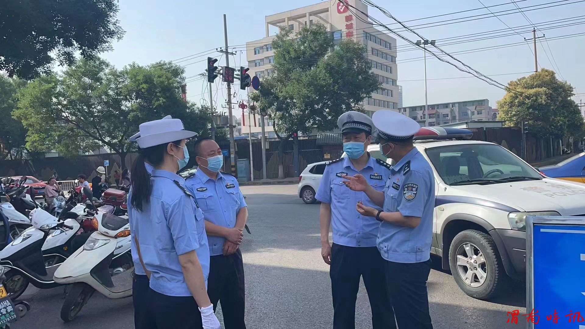  你拼搏 我守护 韩城公安交警圆满完成2022年高考交通安保工作(图5)